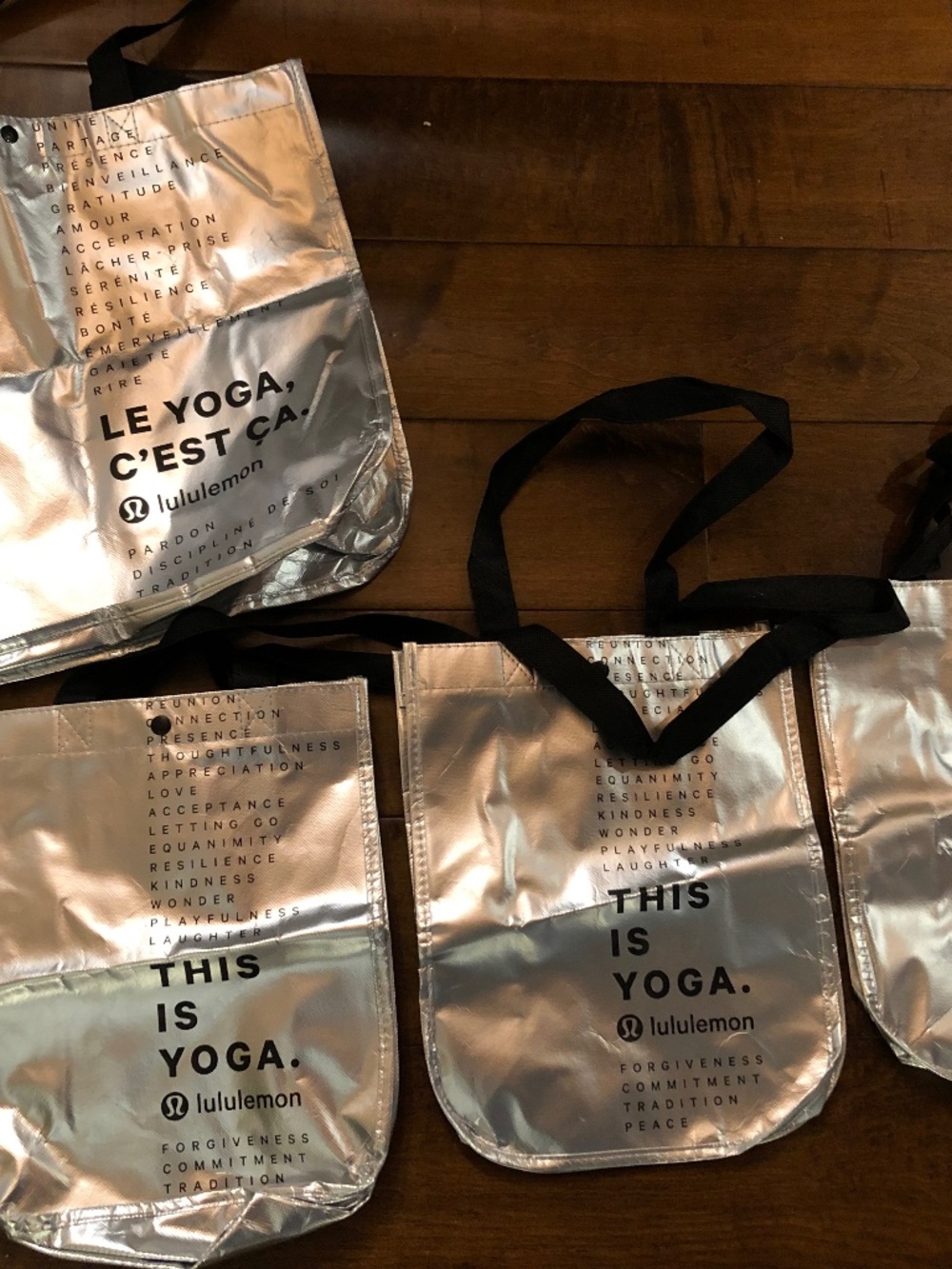 Collectable Lululemon reusable totes